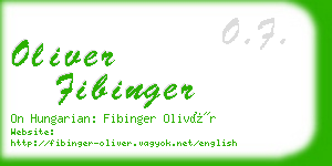 oliver fibinger business card